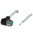 Pepperl+Fuchs V15-WV4A-10M-PVC Female cordset single-ended M12 angled stainless steel 14404, A-coded, 5-pin, PVC cable grey