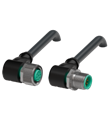 Pepperl+Fuchs V19-W-BK10M-PUR-U-V19-W Cordset M12 socket angled to M12 plug angled A-coded, 8-pin, PUR cable black, UL approved