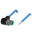 Pepperl+Fuchs V1S-W-N4-0,5M-PVC Male cordset single-ended M12 angled A-coded, 4-pin, PVC cable blue, NAMUR