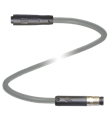 Pepperl+Fuchs V3-GR-0,75M-PVC-V3-GR Cordset M8 socket snap-lock straight to M8 plug snap-lock straight A-coded, 3-pin, PVC cable grey