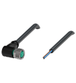 Pepperl+Fuchs V3-WM-BK5M-PVC-U Female cordset single-ended M8 angled A-coded, 3-pin, PVC cable black, UL approved