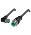 Pepperl+Fuchs V31-WM-BK15M-PVC-U-V1-G Cordset M8 socket angled to M12 plug straight A-coded, 4-pin, PVC cable black, UL approved