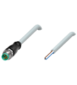 Pepperl+Fuchs V31S-GM-0,3M-PUR Male cordset single-ended M8 straight A-coded, 4-pin, PUR cable grey