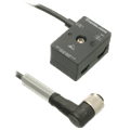 Pepperl+Fuchs VAZ-T1-FK-G10-5M-PUR-V1-W Splitter box G10, AS-Interface to 1x M12 round connector
