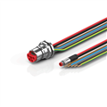 Beckhoff ZK7314-CB00-0xxx B23, ECP cable, PUR, 5 G 40 mm² + (1 x 4 x AWG22), drag chain suitable, key 1 (2 x 24 V DC + PE)