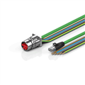 Beckhoff ZK7314-BW00-Axxx B23, ENP cable, PUR, 5 G 40 mm² + (1 x 4 x AWG22), drag chain suitable, key 1 (2 x 24 V DC + PE)