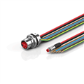 Beckhoff ZK7314-AU00-0xxx B23, ECP cable, PUR, 5 G 40 mm² + (1 x 4 x AWG22), drag chain suitable, key 1 (2 x 24 V DC + PE)