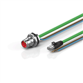 Beckhoff ZK7224-BT00-Axxx B17, ENP cable, PUR, 4 x 15 mm² + (1 x 4 x AWG22), drag chain suitable, key 1 (2 x 24 V DC)