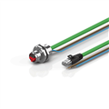 Beckhoff ZK7224-AQ00-Axxx B17, ENP cable, PUR, 4 x 15 mm² + (1 x 4 x AWG22), drag chain suitable, key 1 (2 x 24 V DC)