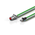 Beckhoff ZK7208-BW00-Axxx B17, ENP cable, PUR, 5 G 15 mm² + (1 x 4 x AWG22), drag chain suitable, key 1 (2 x 24 V DC + PE)