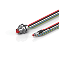 Beckhoff ZK7208-AU00-0xxx B17, ECP cable, PUR, 5 G 15 mm² + (1 x 4 x AWG22), drag chain suitable, key 1 (2 x 24 V DC + PE)