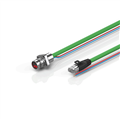 Beckhoff ZK7102-AA00-Axxx B12, ENP cable, PUR, 2 x 075 mm² + (1 x 4 x AWG22), drag chain suitable, key 1 (24 V DC)