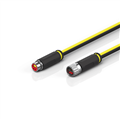 Beckhoff ZK7102-1007-Axxx B12, ENP cable, PUR, 2 x 075 mm² + (1 x 4 x AWG22), drag-chain suitable, key 1 (24 V DC)