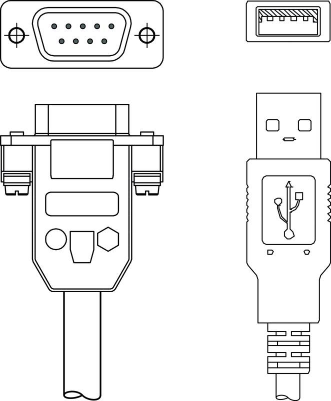 Leuze KB-RS232-USB Adaptör kablosu Turkiye