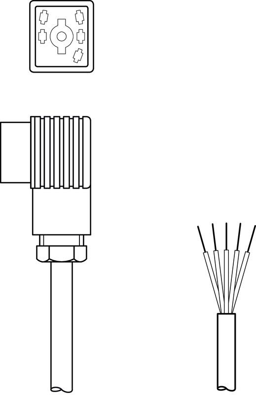 Leuze BK7 KB-092- 6000- 5 Bağlantı kablosu Turkiye