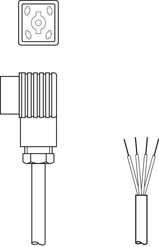 Leuze BK7 KB-092-12000- 4 Bağlantı kablosu Turkiye