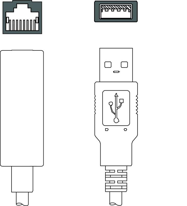 Leuze KDS ET-RJ45-A-USB3-A-P4-000 Adaptör kablosu Turkiye