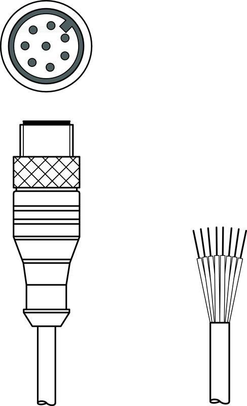 Leuze KB M12/8-2000-SA Bağlantı kablosu Turkiye