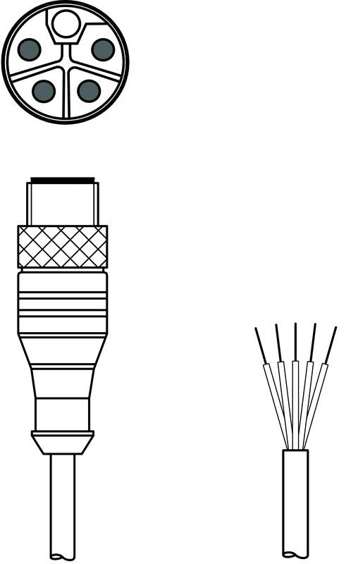 Leuze KD PL-M12-5A-P0-150 Bağlantı kablosu Turkiye