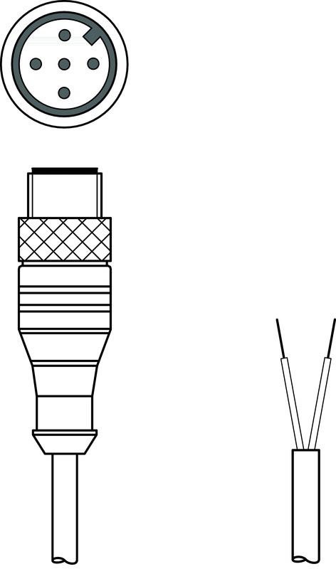 Leuze KS PB-M12-4A-P3-300 Bağlantı kablosu Turkiye