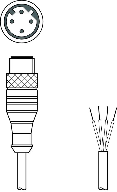 Leuze KS ET-M12-4A-P7-100 Bağlantı kablosu Turkiye