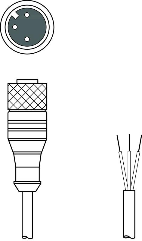 Leuze KD U-M12-3A-V1-300 Bağlantı kablosu Turkiye