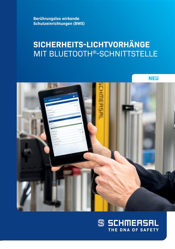 Schmersal Saftey light curtains with bluetooth interface Turkiye