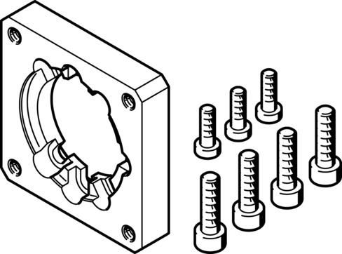 Festo EAMF-A-44A/B-55A Motor flanşı Turkiye
