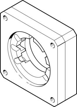 Festo EAMF-A-44A/B-60G Motor flanşı Turkiye