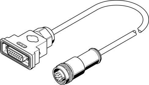 Festo KMTR-DC-SUB-15-M12-10 Motor cable Turkiye