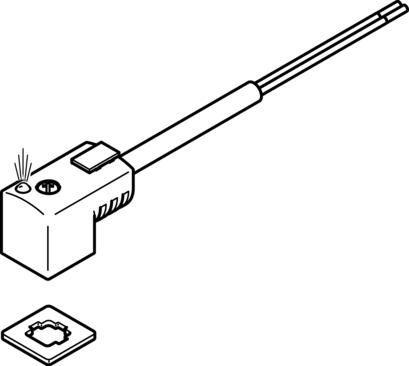 Festo KMEB-3-24-2.5-LED Kablolu soket Turkiye