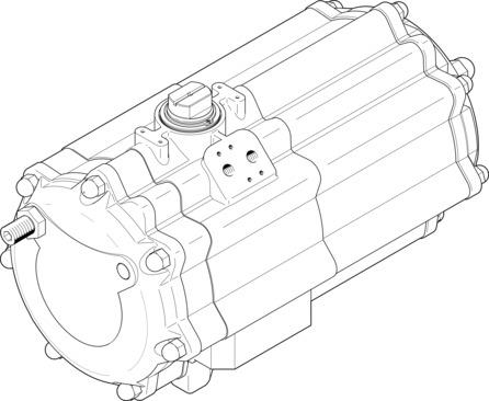 Festo DAPS-2880-090-R-F16-T6 Döner Silindir|çeyrek dönüşlü aktüatör Turkiye