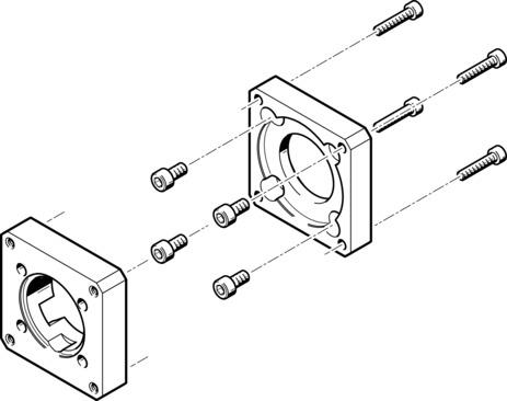 Festo EAMF-A-38A-60G/H Motor flanşı Turkiye