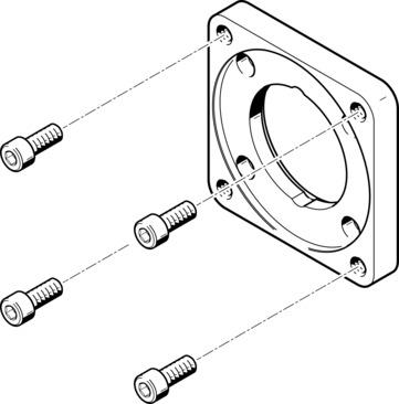 Festo EAMF-A-62A-100A Motor flanşı Turkiye