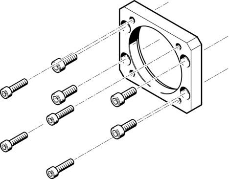 Festo EAMF-A-62B-70A Motor flanşı Turkiye