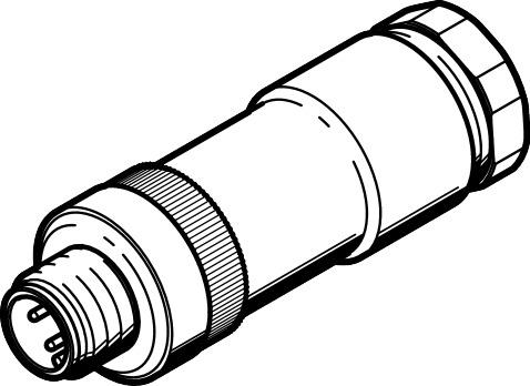 Festo NECU-S-M12G4-D-IS Soket Turkiye