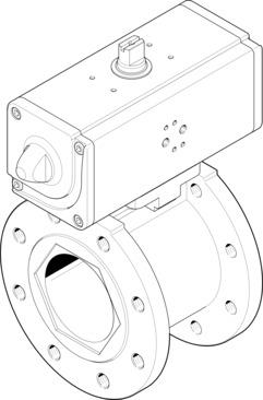 Festo VZBC-80-FF-16-22-F07-V4V4T-PP180-R-90-C Pnömatik aktuatörlü küresel vana Turkiye