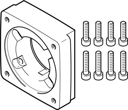 Festo EAMF-A-48A-80P Motor flanşı Turkiye