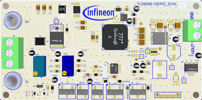 Infineon TLD6098-1SEPIC_EVAL Turkiye