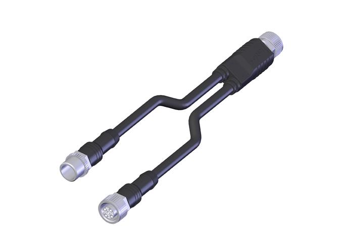 Euchner AC-YD-V1,0-SBB-158193 Y-distributor M12 with connecting cable, for IO-Link evaluation Turkiye