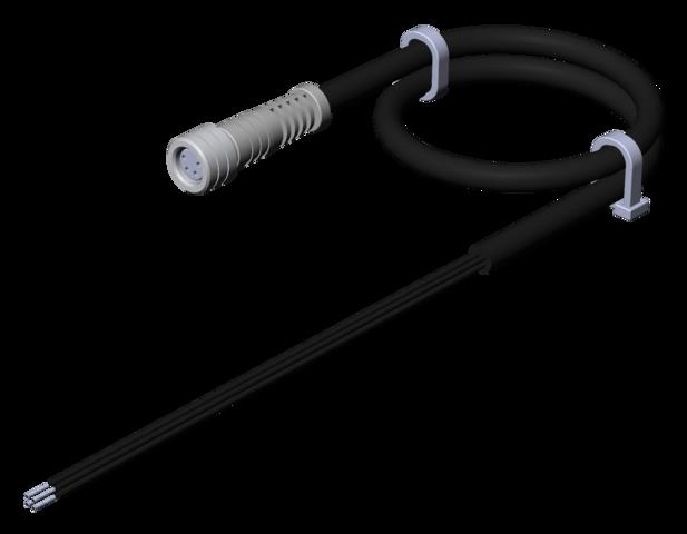 Euchner C-M08F04-04X025PV10,0-ES-084643 Connecting cable with plug connector M8, 4-pin, 10 m Turkiye