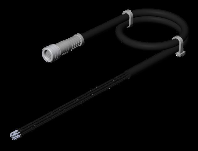 Euchner C-M08F08-08X014PU05,0-ES-106671 Connecting cable with plug connector M8, 8-pin, 5 m Turkiye
