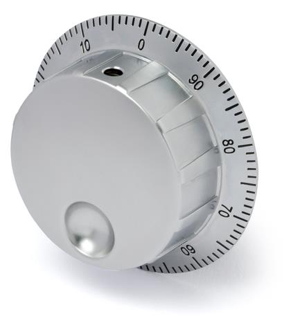 Euchner EINSTELLRAD HKB 66,5 METALL SIL/SW Metal dial for handwheel HKB, for installation in machine panel or HBA/HBM Turkiye