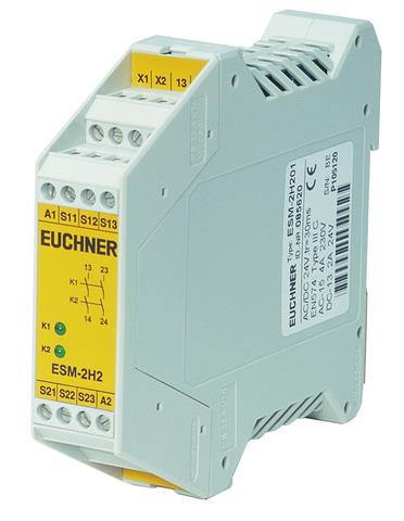 Euchner ESM-2H201 Safety relay ESM-2H , type IIIc evaluation unit for two-hand control Turkiye