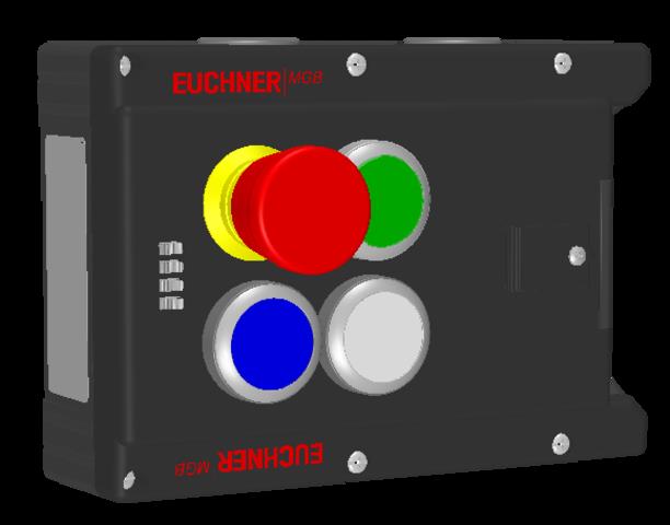Euchner MGB-L1-ARA-AI9A1-M-117228 Locking module MGB-L1-ARA, (guard locking by spring force) with 3 pushbuttons, emergency stop Turkiye