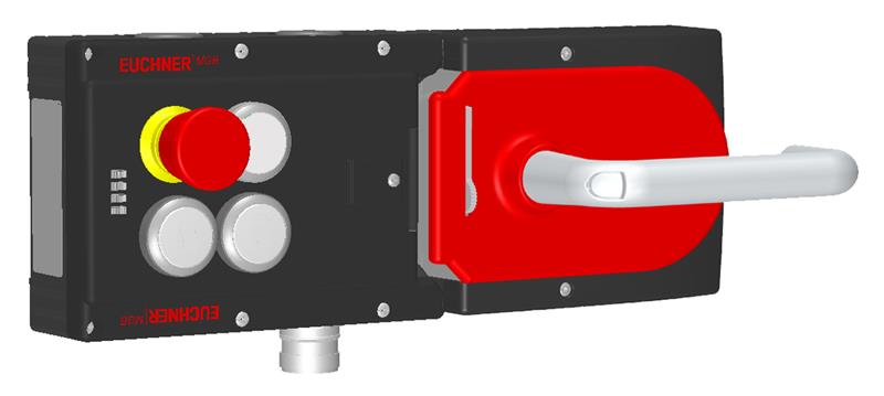 Euchner MGB-L1H-APA-R-121377 Locking set MGB-L1H-APA (guard locking by spring force) with 3 pushbuttons, emergency stop, RC18 Turkiye