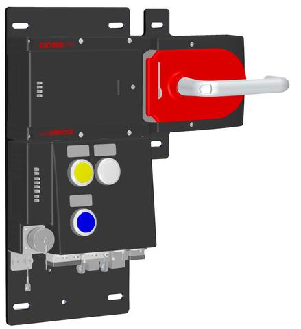 Euchner MGB-L1HB-PNC-R-115418 Locking set MGB-L1-PN (guard locking by spring force) with 3 control elements, push-pull plug, RC12 Turkiye