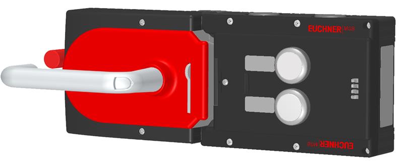 Euchner MGB-L1HE-ARA-L-121089 Locking set MGB-L1HE-ARA (guard locking by spring force) with 2 pushbuttons, incl label carrier Turkiye