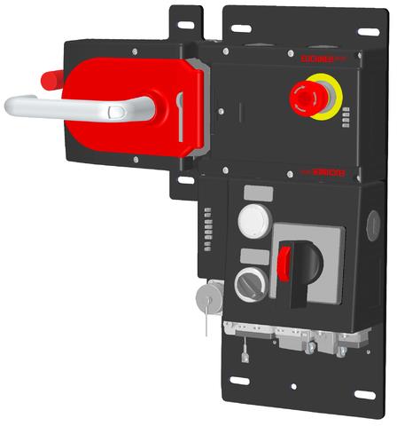 Euchner MGB-L1HEB-PNA-L-156197 Locking set MGB-L1-PN (guard locking by spring force) with 4 control elements, push-pull plug, RC12 Turkiye