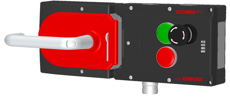 Euchner MGB-L2H-ARA-L-111926 Locking set MGB-L2H-ARA (guard locking by solenoid force) with 2 indicators, machine stop, RC18 Turkiye